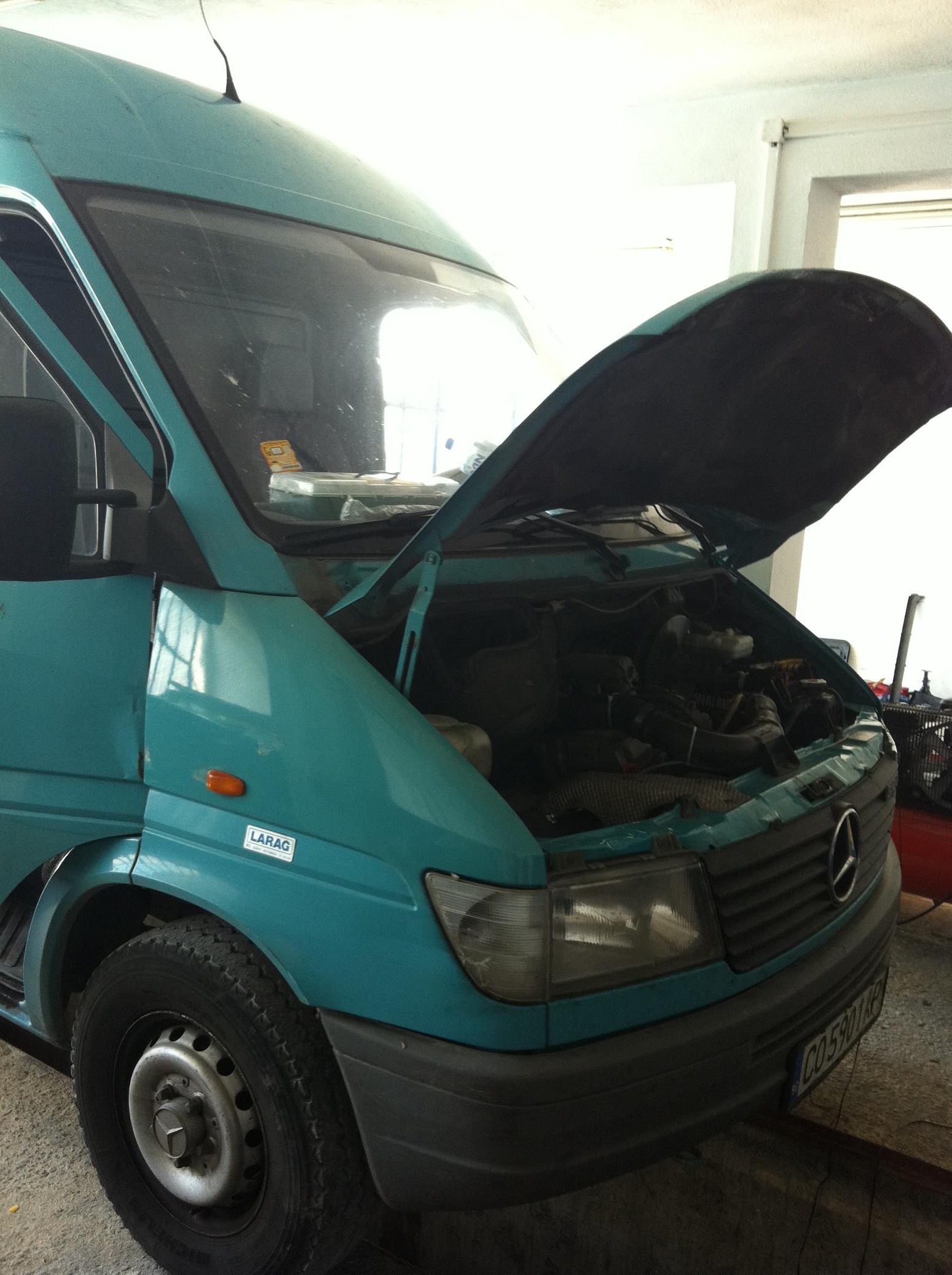 Mercedes Sprinter с HHO generator Водородна клетка на Мерцедес